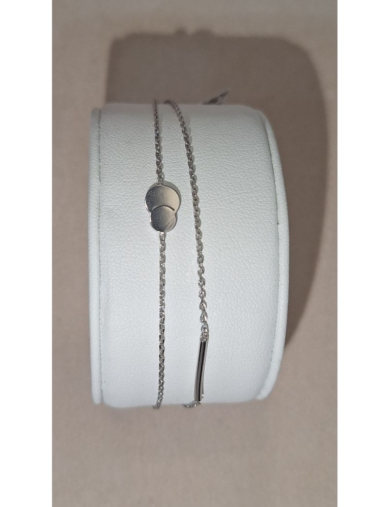 Pulseira Prata Dupla