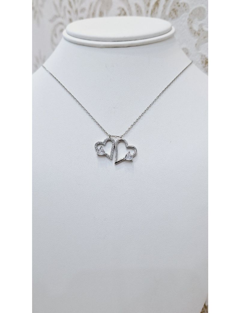 Fio Prata Corações