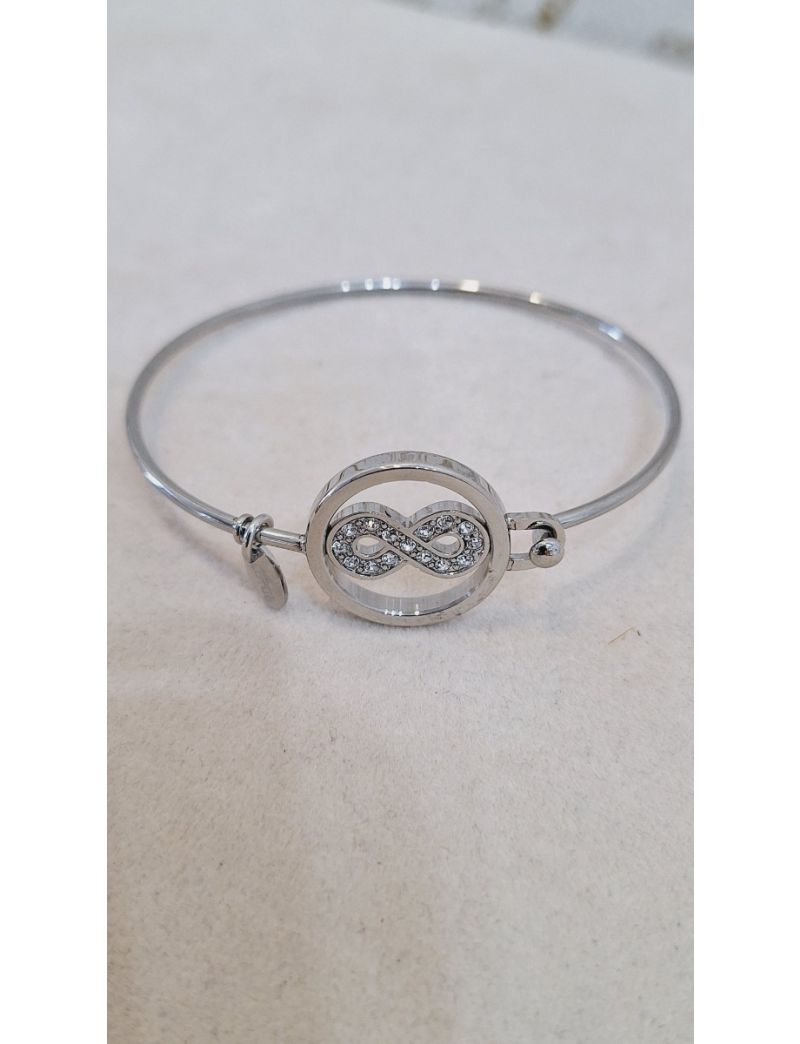 Pulseira Aço Lotus infinito