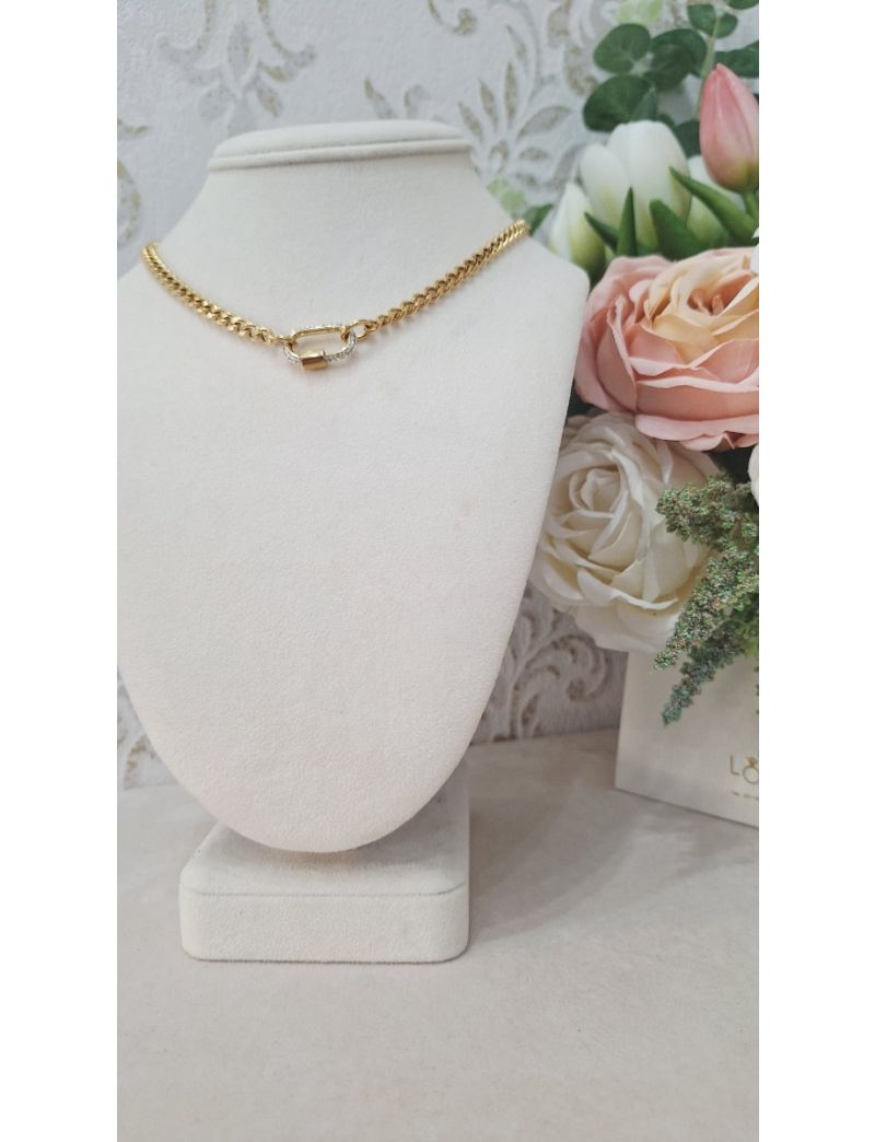 Fio Aço Dourado Lotus Cadeado