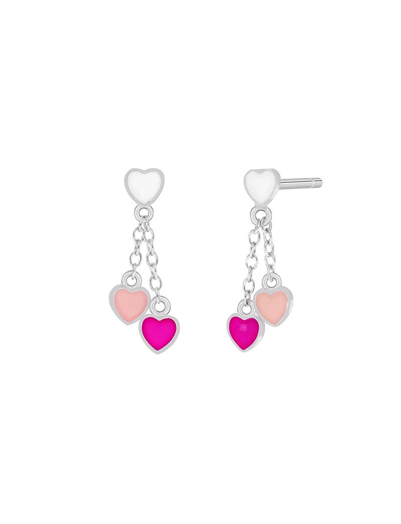 Brincos Prata Marea 3 Corações