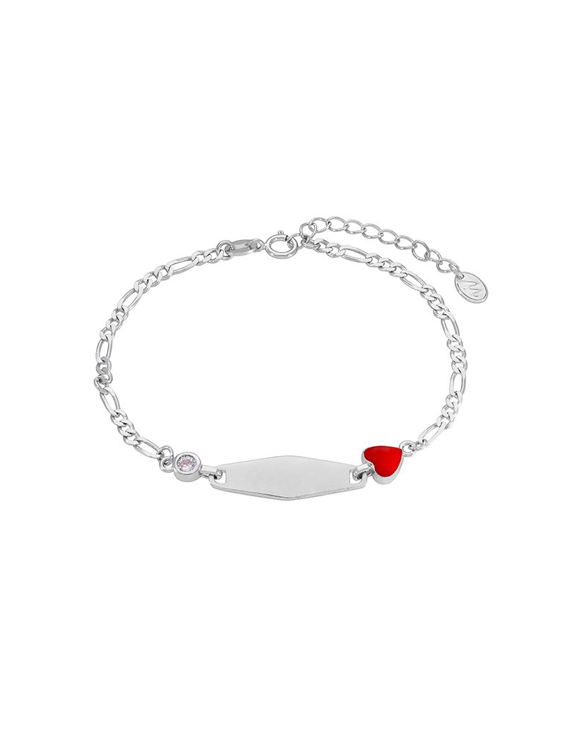 Pulseira Prata Marea chapa e corção