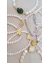 Pulseira Perolas e Prata Anjo