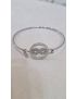 Pulseira Aço Lotus infinito