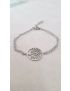 Pulseira Aço Lotus dupla c/ Arvore da Vida