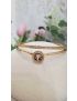 Pulseira Aço Lotus D. c/ Pedras e Arvore da vida