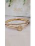 Pulseira Aço Lotus D. c/ Pedras e Arvore da vida