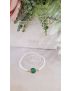 Pulseira Perolas Prata Pedra Verde1