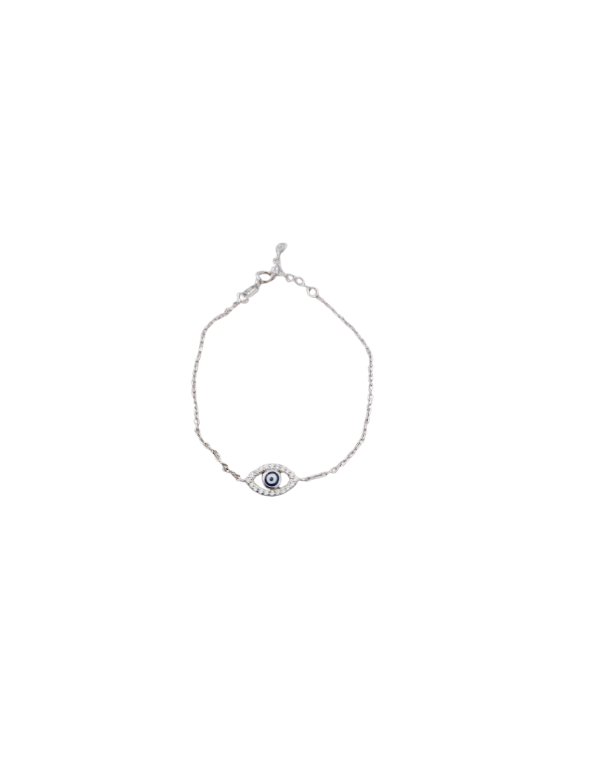 Pulseira Prata Olho Turco