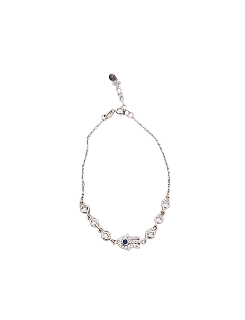 Pulseira Prata Mão de Fátima
