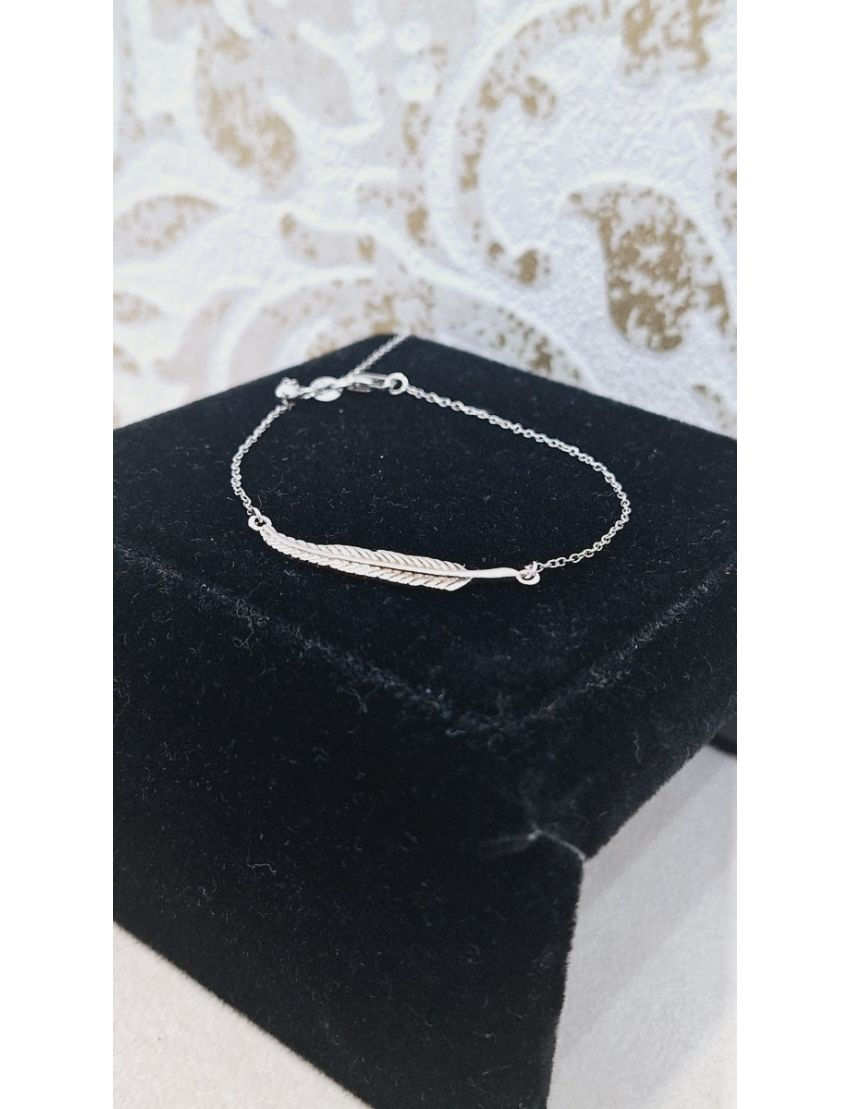 Pulseira Prata Folha