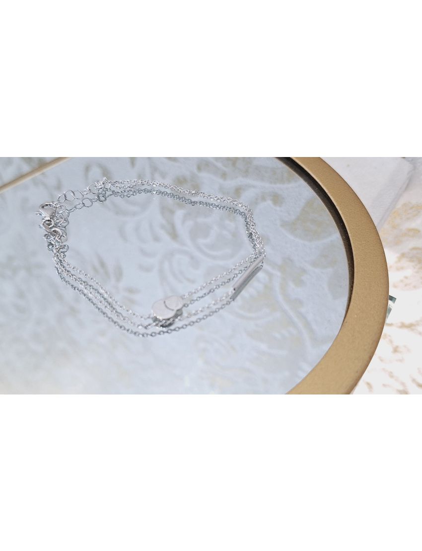 Pulseira Prata Dupla