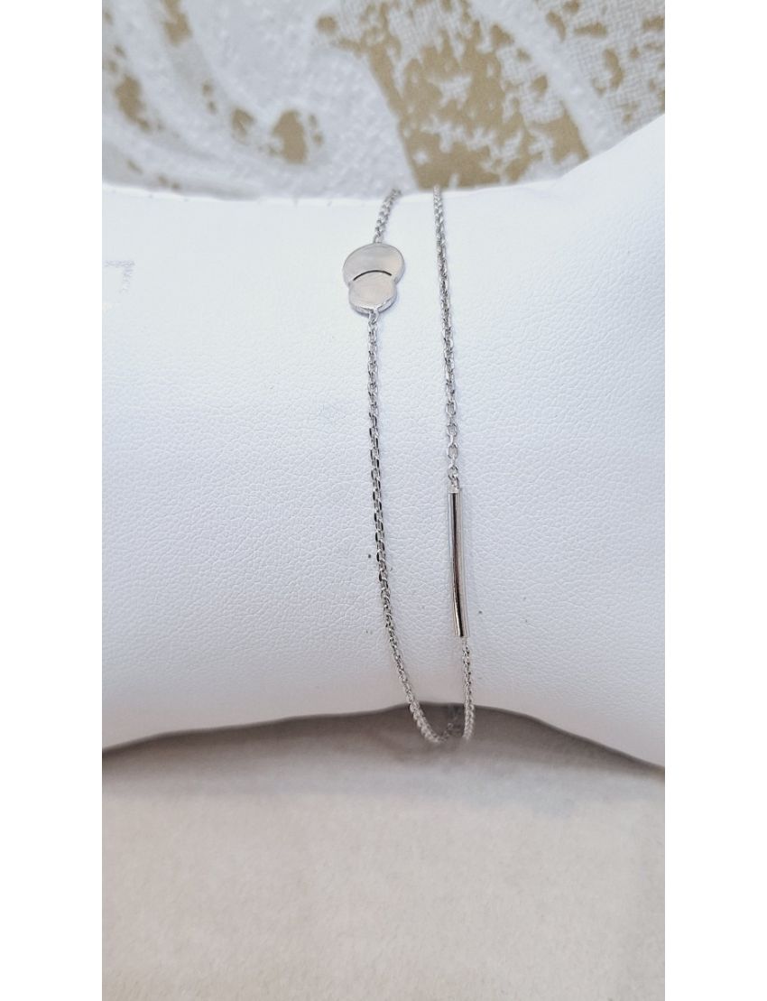Pulseira Prata Dupla