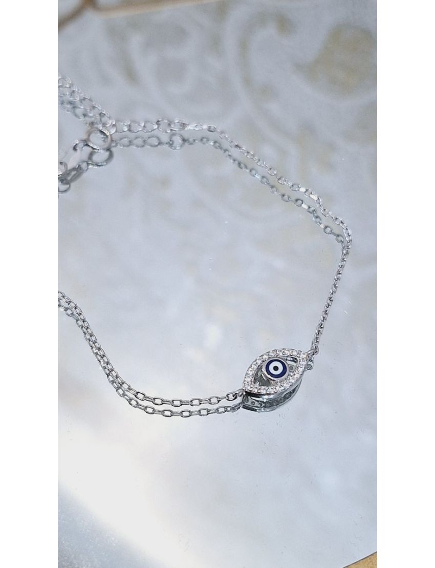 Pulseira Prata Olho Turco