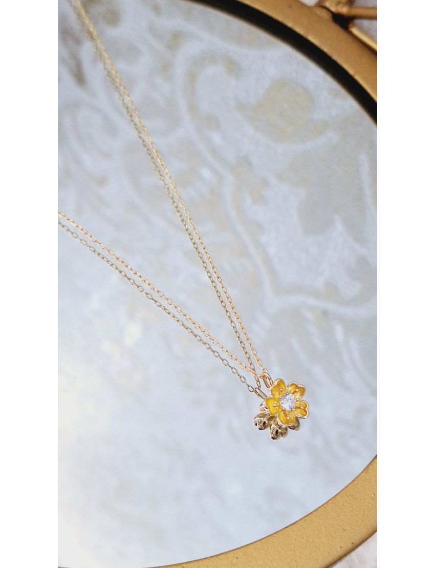 Fio Prata Dourada Flor