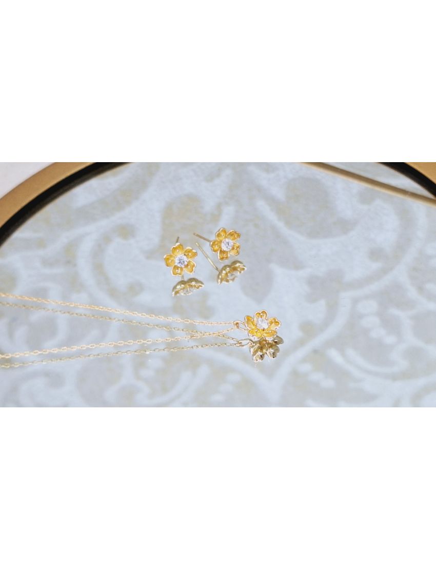 Fio Prata Dourada Flor