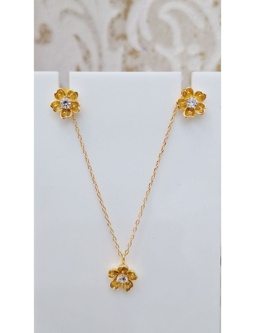 Fio Prata Dourada Flor