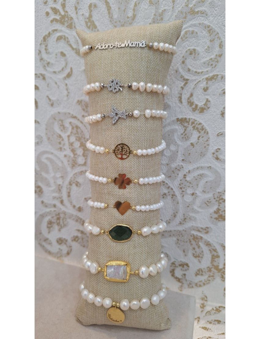 Pulseira Perolas e Prata Madrinha