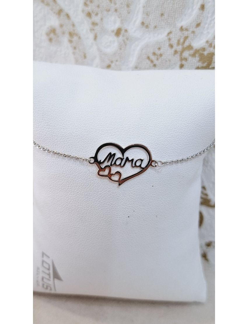 Pulseira Prata Lotus Mamã