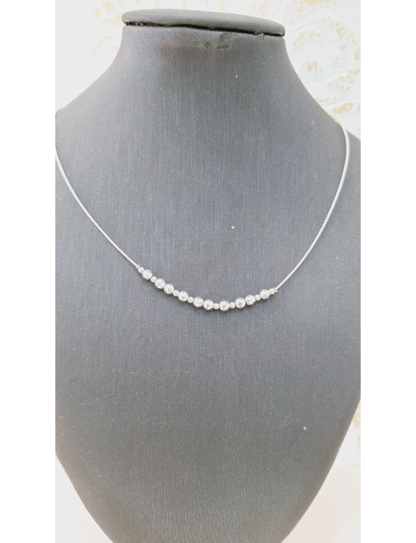 Colar Prata Bolas