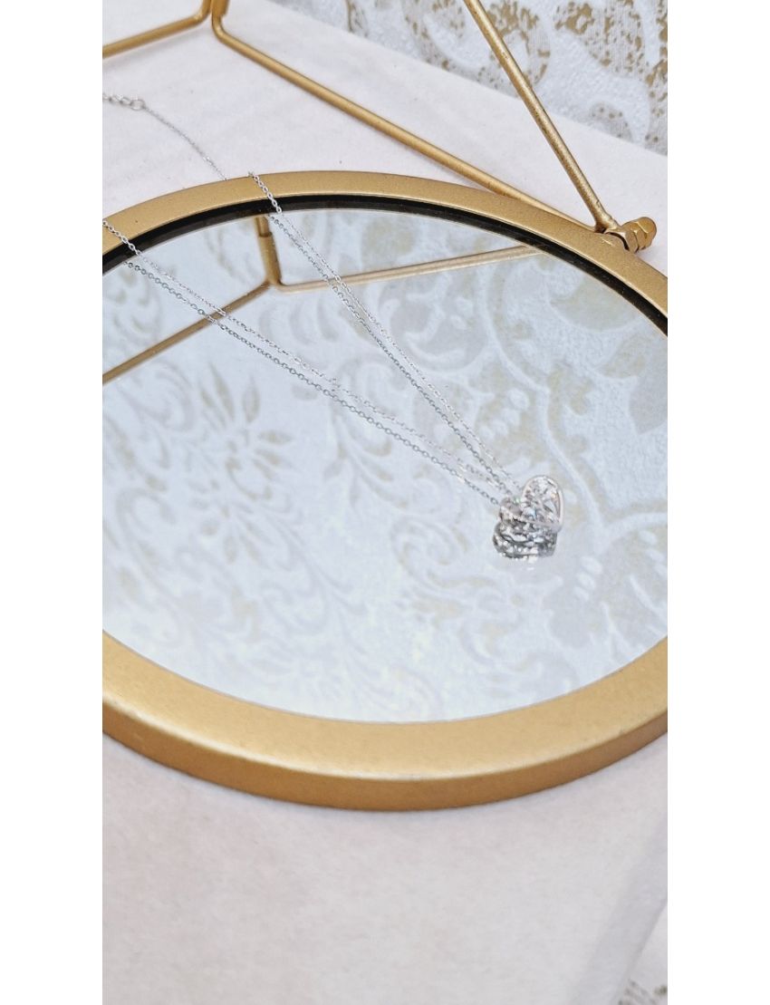 Fio Prata Coração e Arvore da Vida