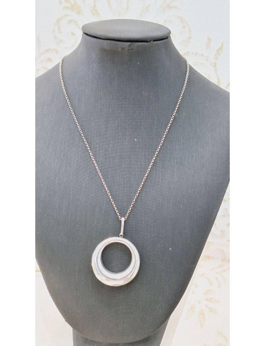 Fio Prata Pendente circular