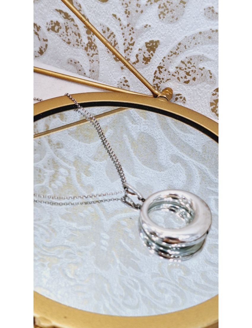 Fio Prata Pendente circular