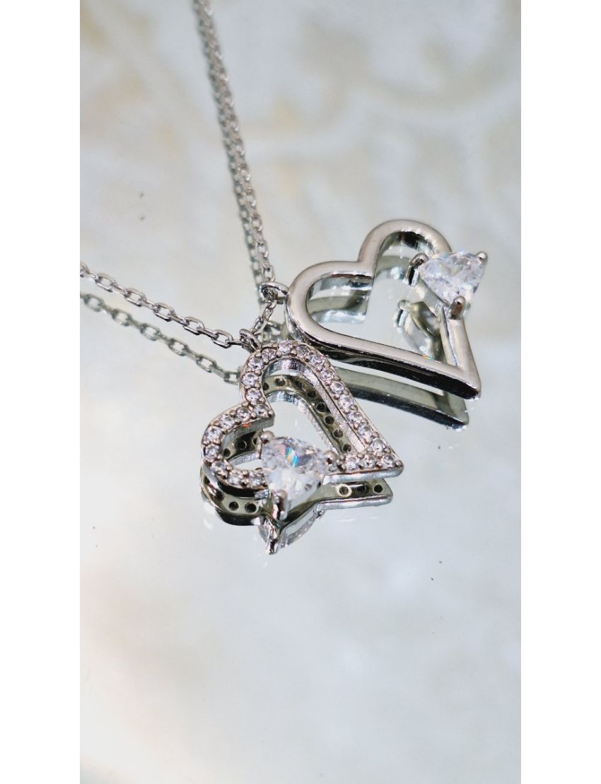 Fio Prata Corações