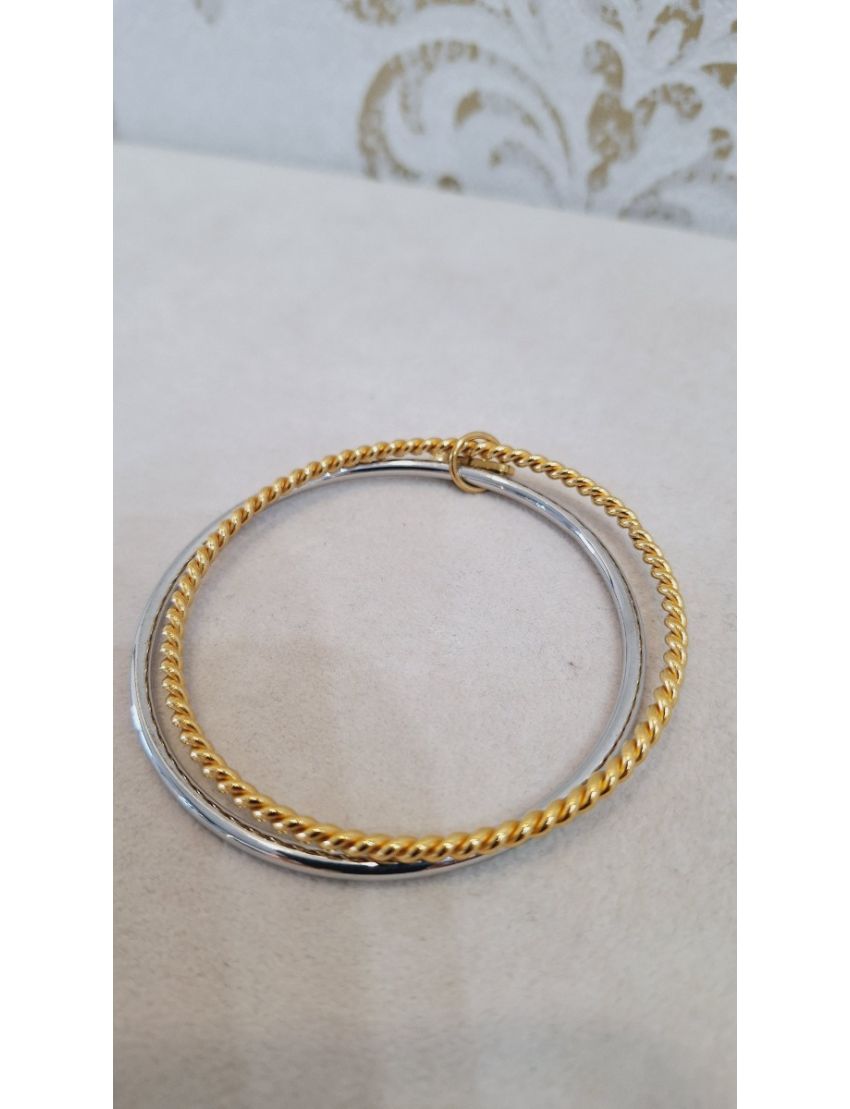 Pulseira Aço Anjewels Bicolor