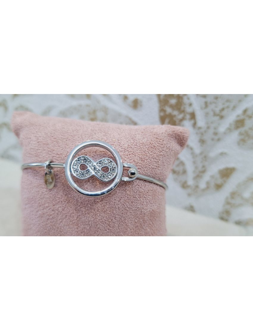 Pulseira Aço Lotus infinito