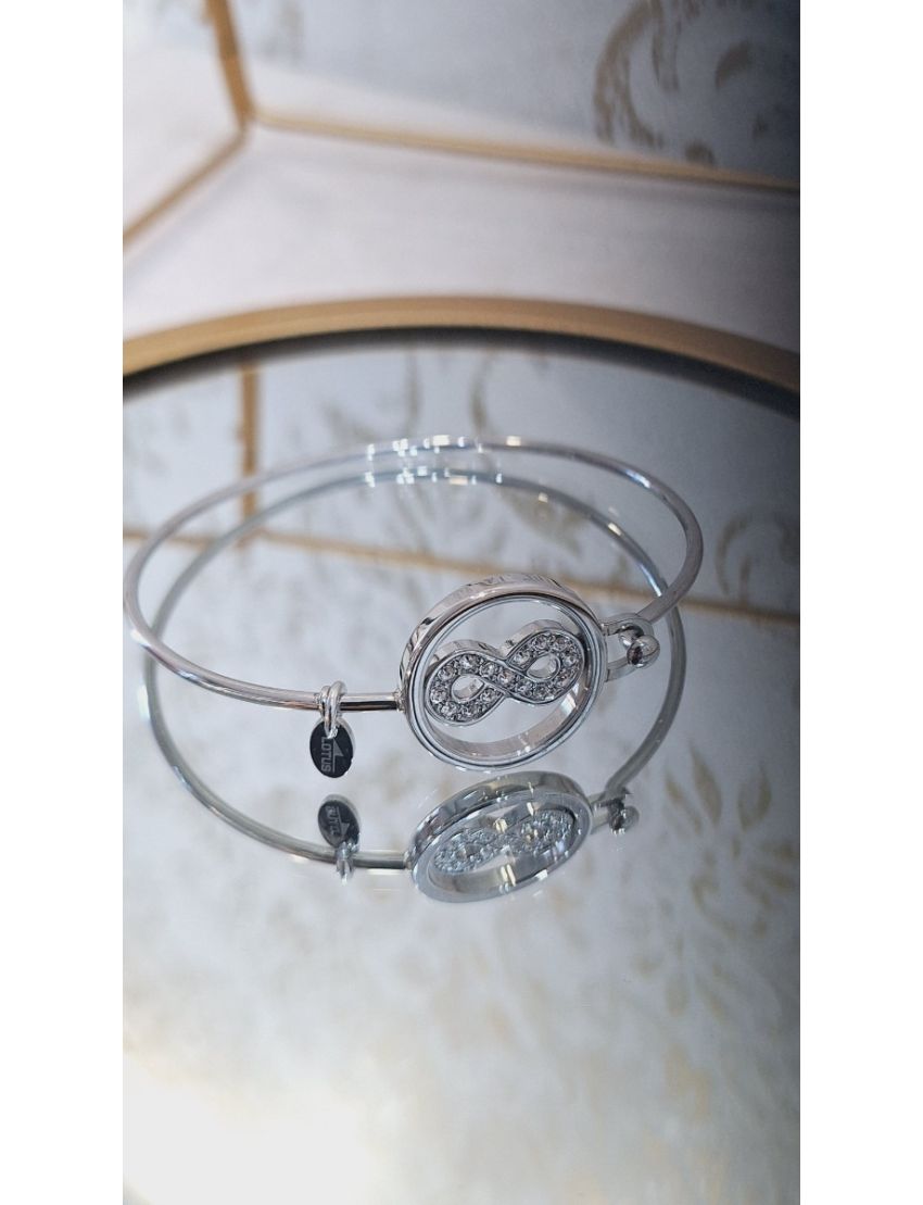 Pulseira Aço Lotus infinito