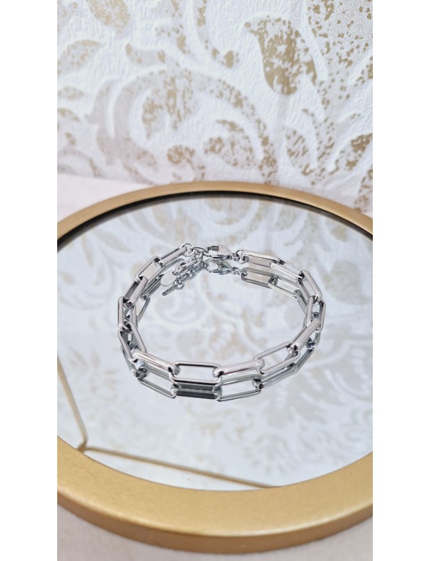 Pulseira Aço Lotus Cadeado