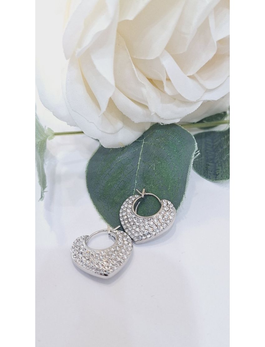 Brinco Aço Guess Coração3