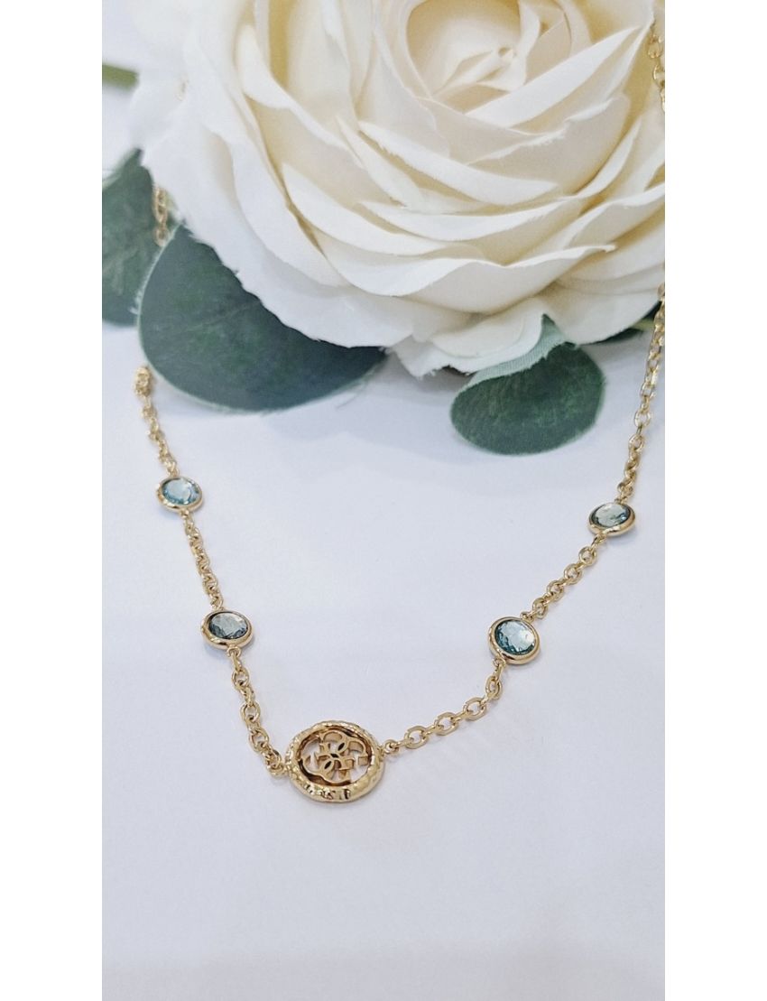 Colar Guess Pedra Azul