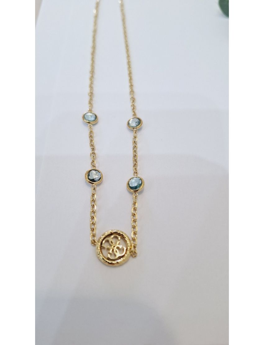 Colar Guess Pedra Azul