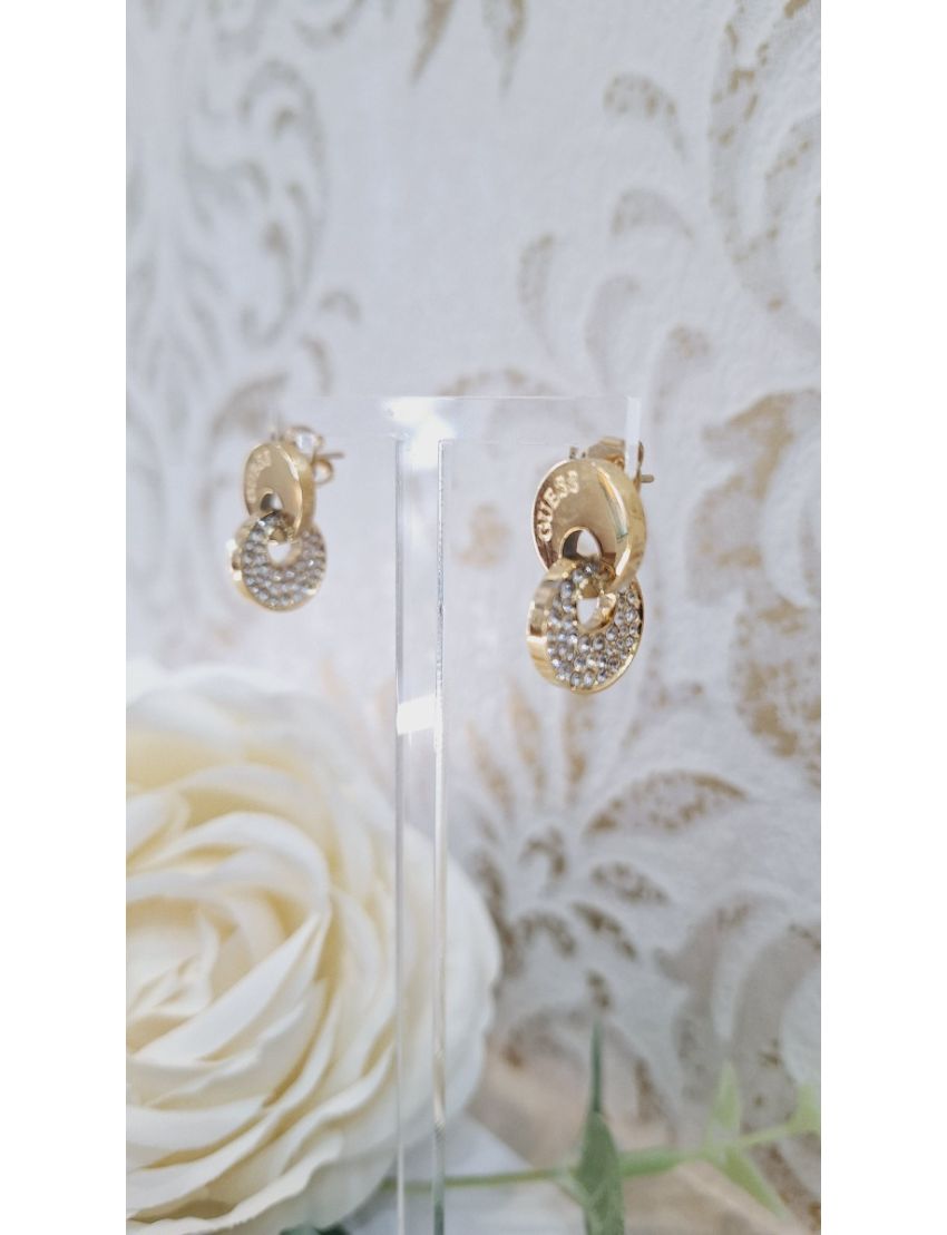 Brincos Aço Guess D. 2 circulos