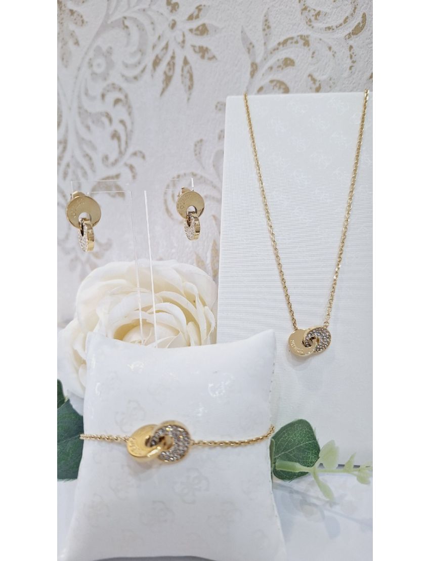 Brincos Aço Guess D. 2 circulos