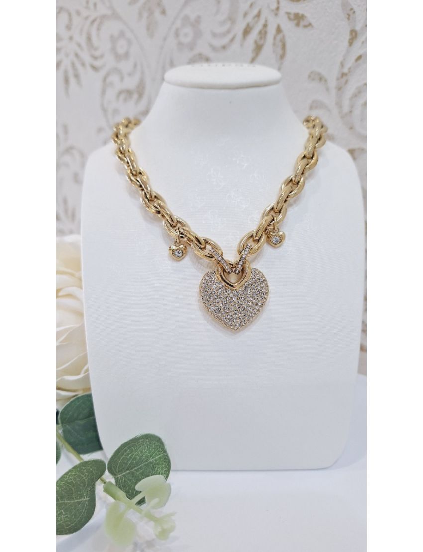 Colar Guess Cadeado com Coração
