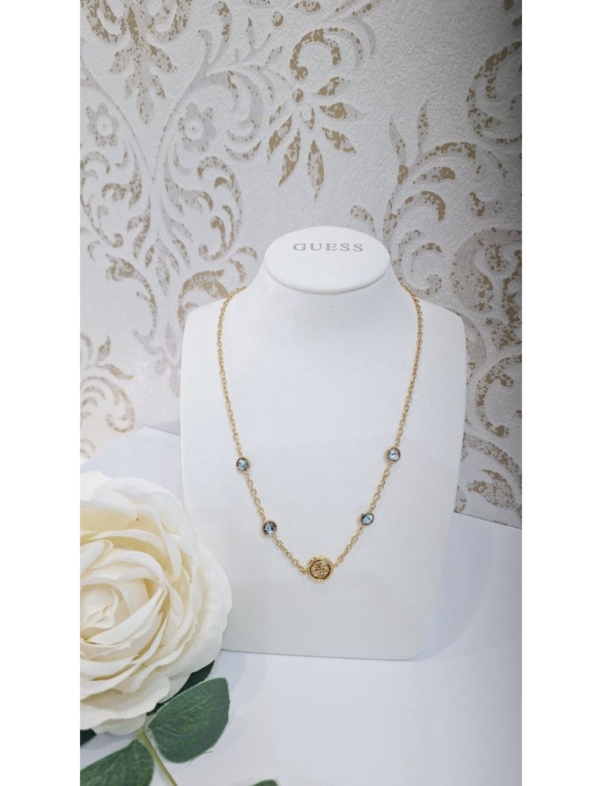 Colar Guess Pedra Azul