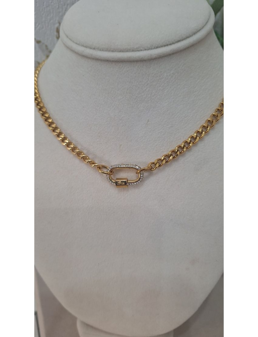 Fio Aço Dourado Lotus Cadeado