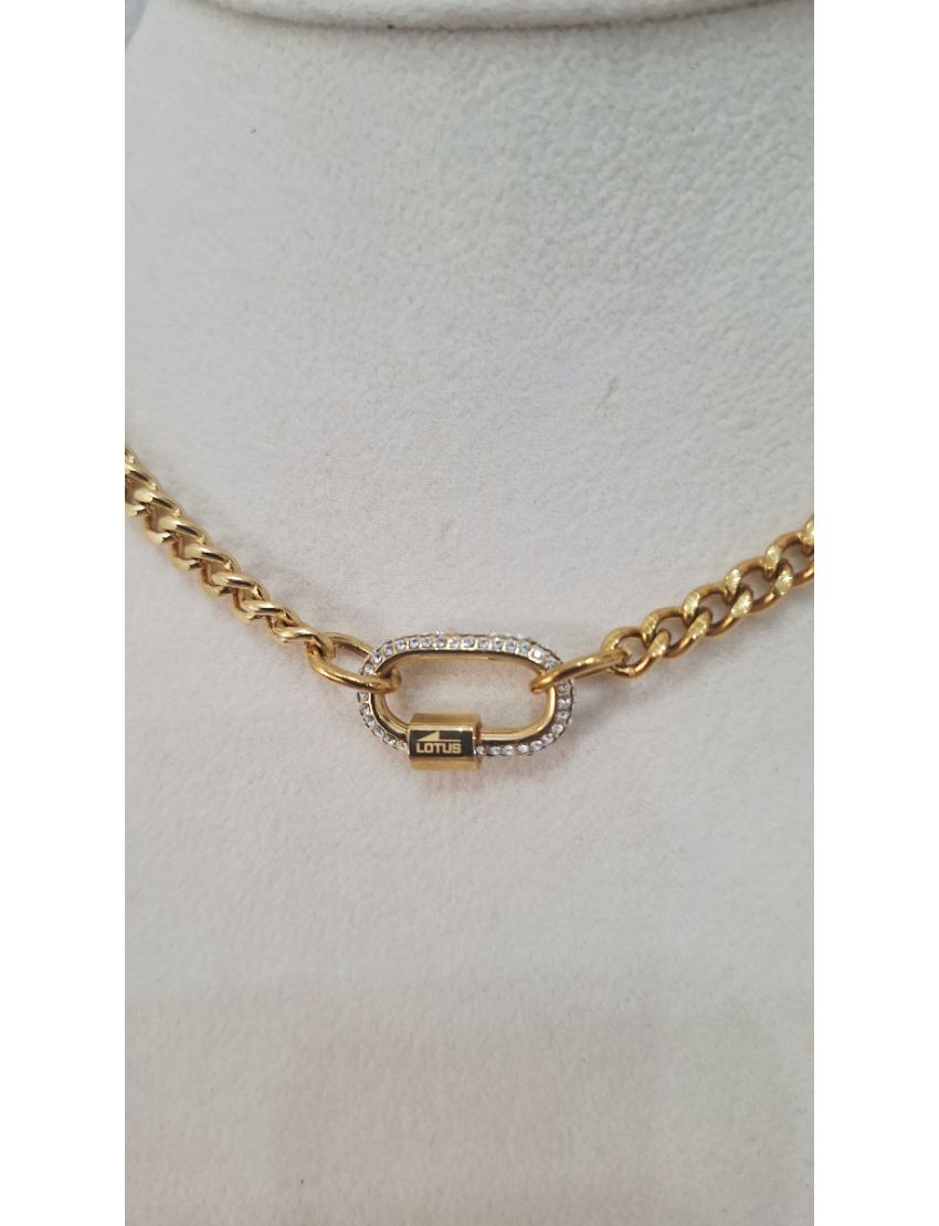 Fio Aço Dourado Lotus Cadeado