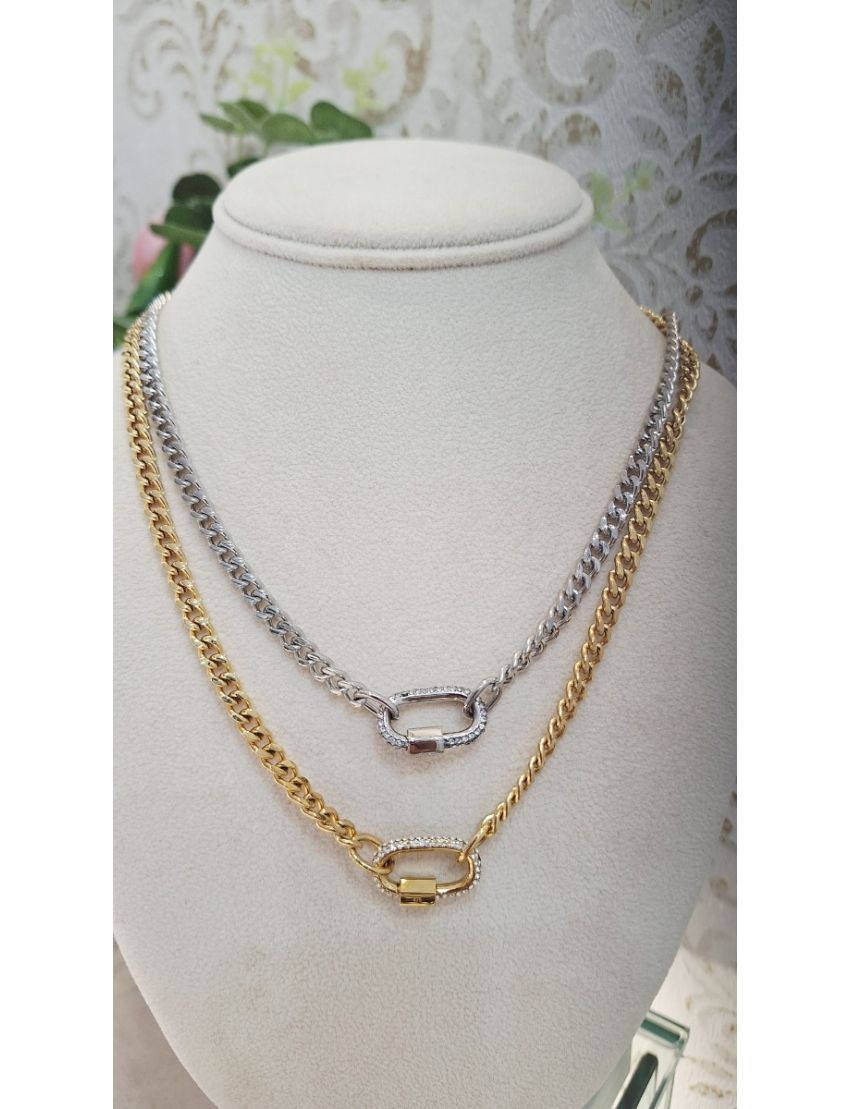 Fio Aço Dourado Lotus Cadeado