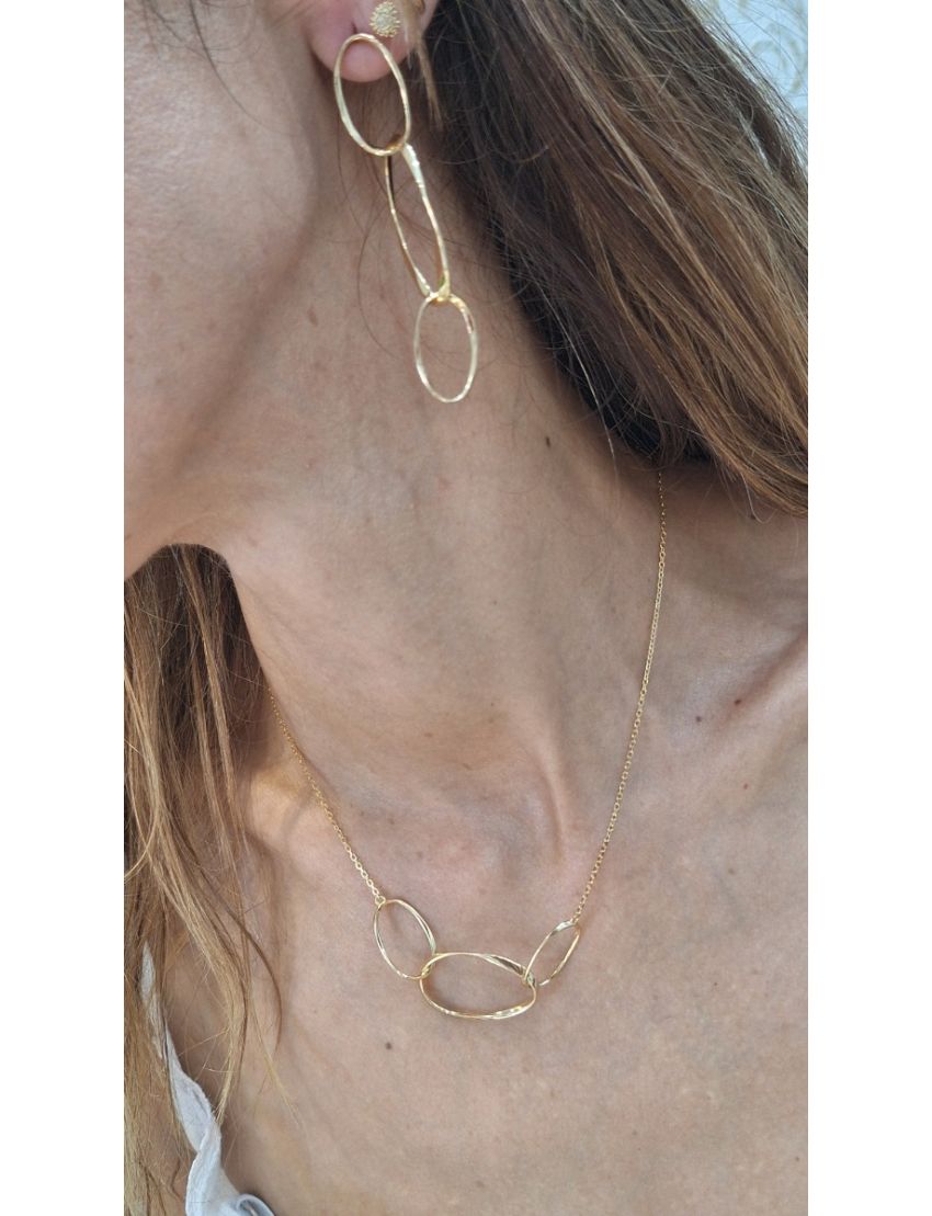 Brincos Prata Dourada