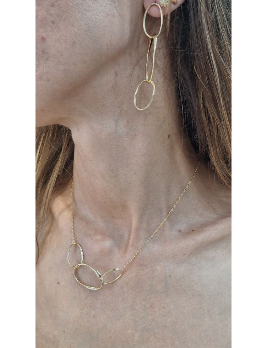 Fio Prata Dourada 3 Argolas