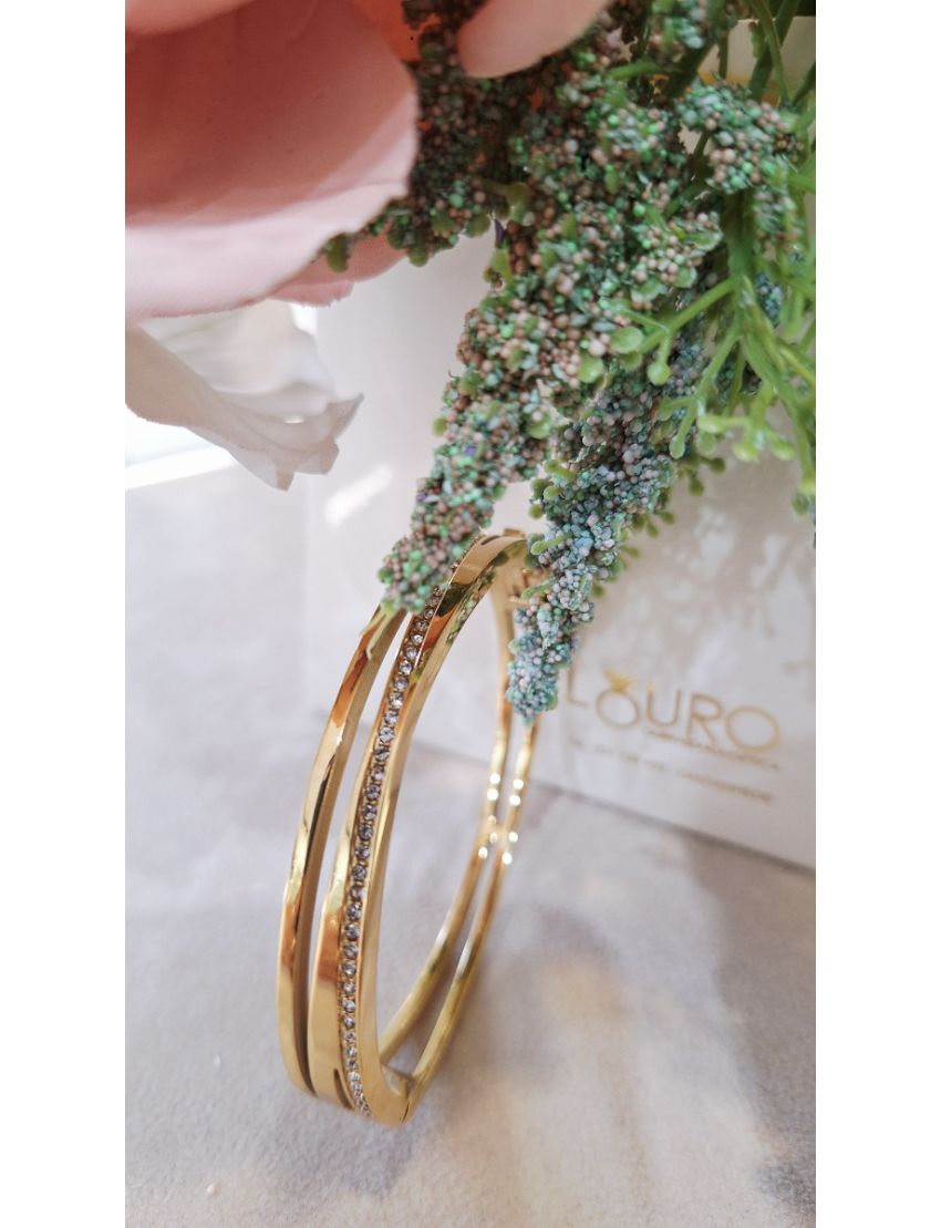 Pulseira Aço Lotus D. Pedras 1