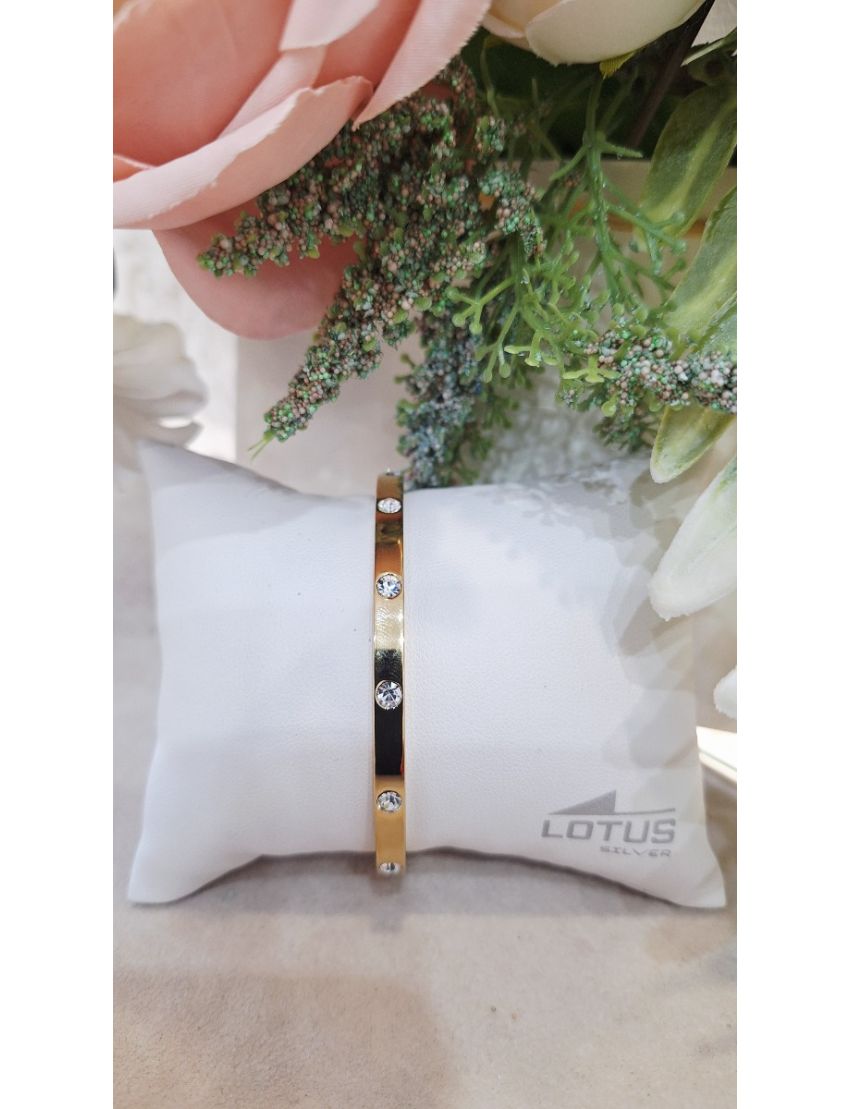 Pulseira Aço Lotus D. Pedras 2