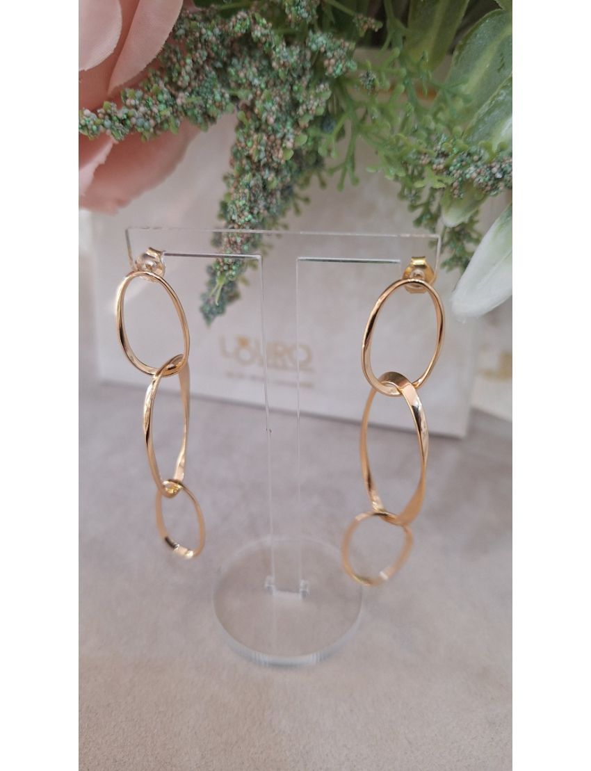 Brincos Prata Dourada