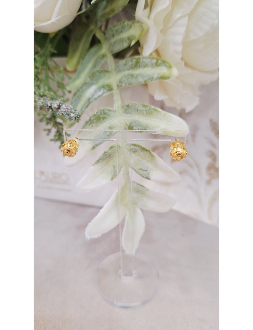 Brincos Prata Bola de Viana