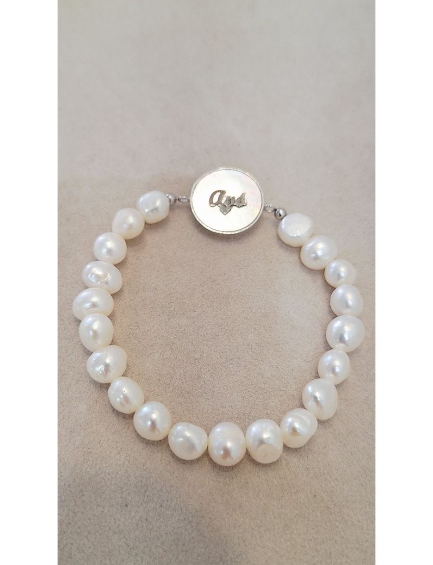 Pulseira Perolas e Madreperola Avó P.