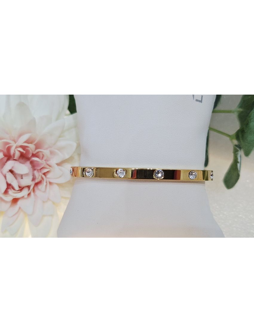 Pulseira Aço Lotus D. Pedras 2